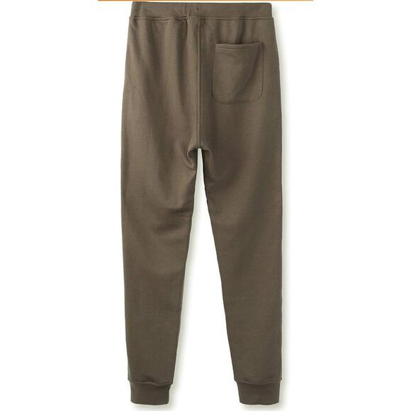 Classic Fit Fleece Closed-Bottom Pocketed Active Sports Joggers Army Green Small - Picture 2 of 4